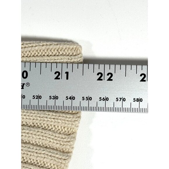 Chaps Womens Knit Sweater Beige Shawl Collar Nordic Cabincore Lodge Size Large L - Picture 7 of 16